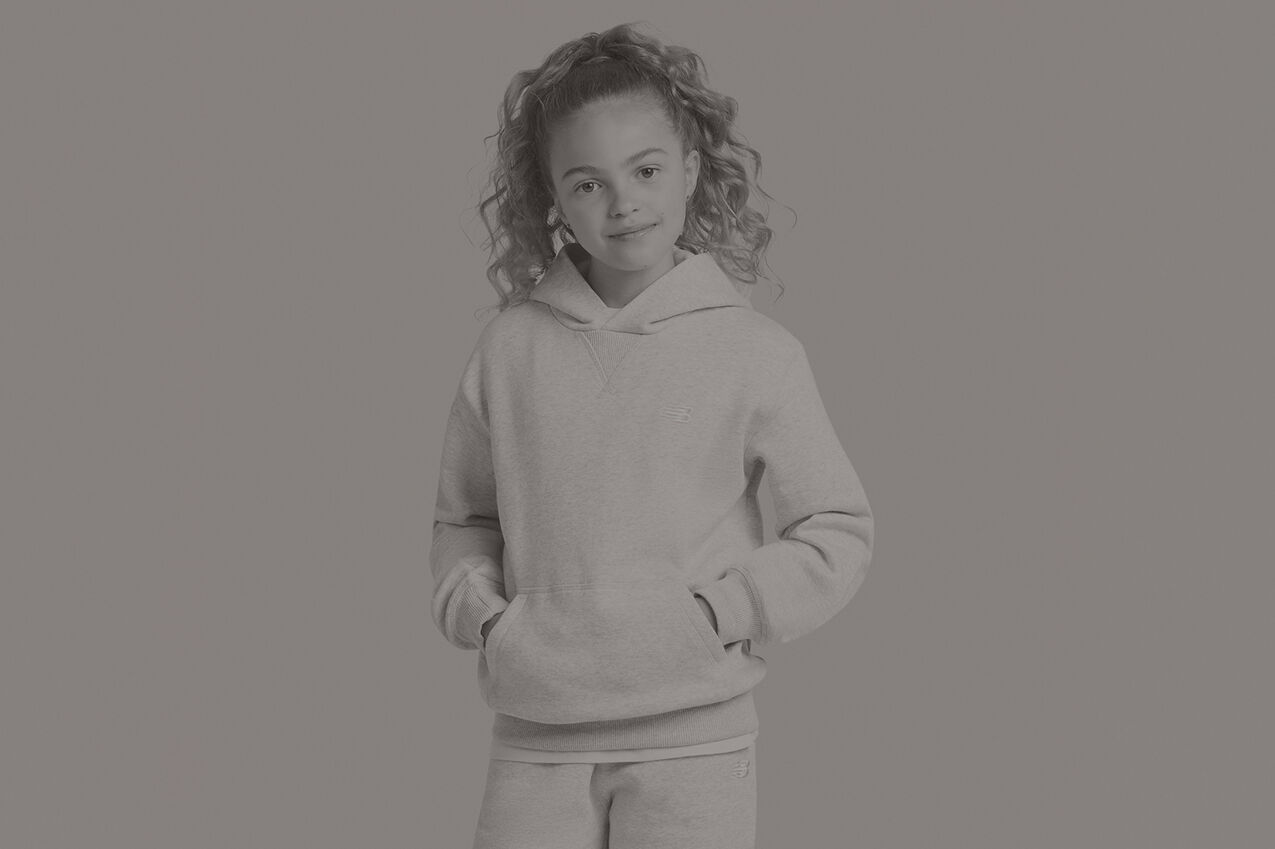 Girl wearing NB apparel 