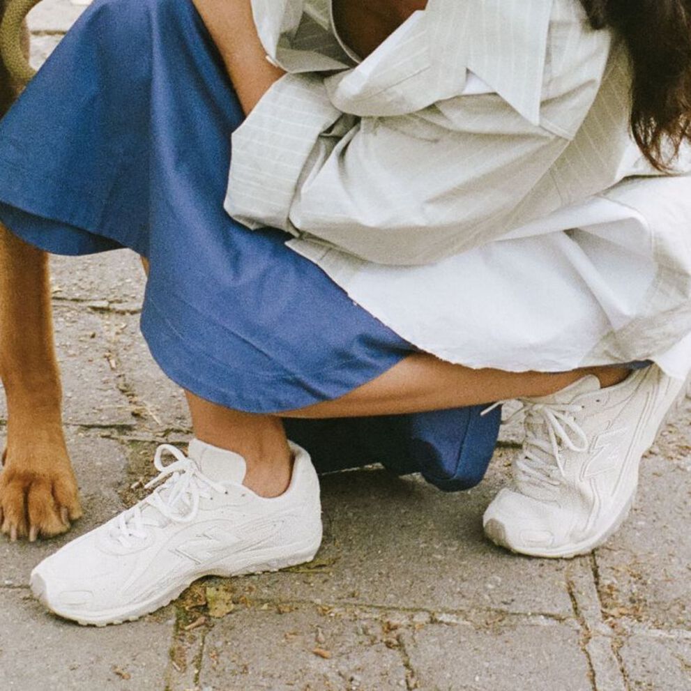 Close up image of woman wearing 204L 