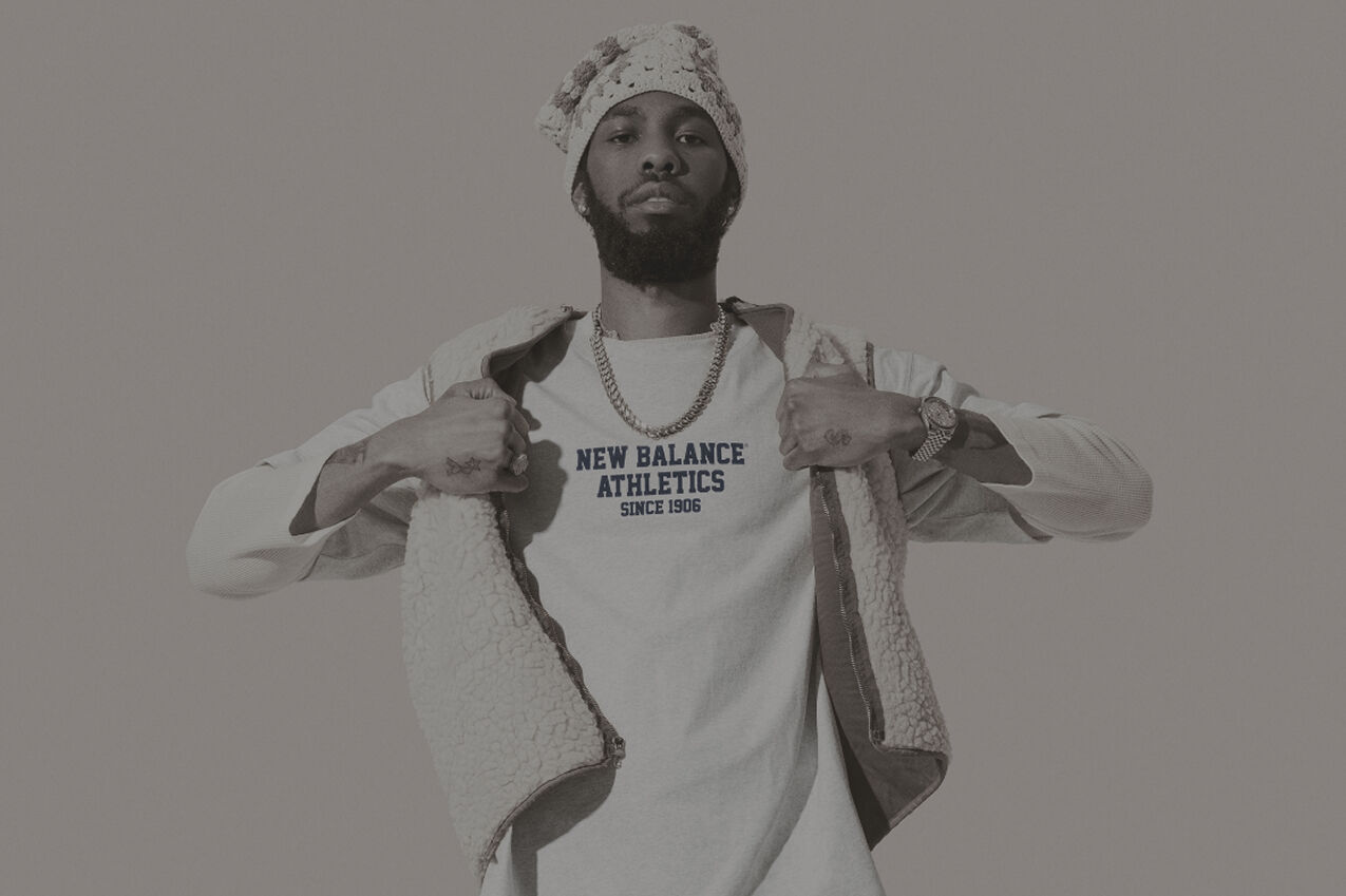 Sainte wearing NB Apparel 