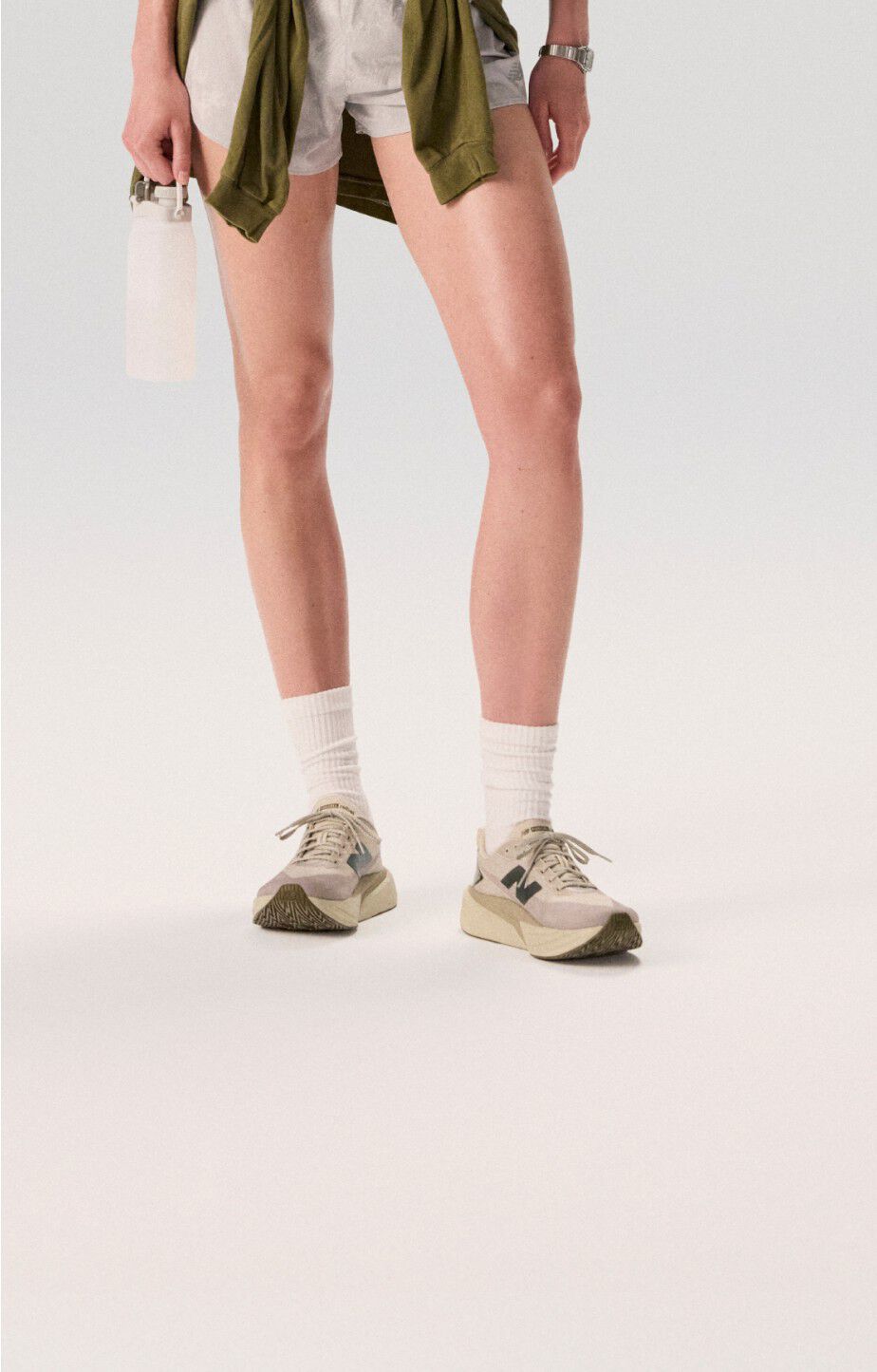 Person wearing new balance fuelcell rebel v5 shoes