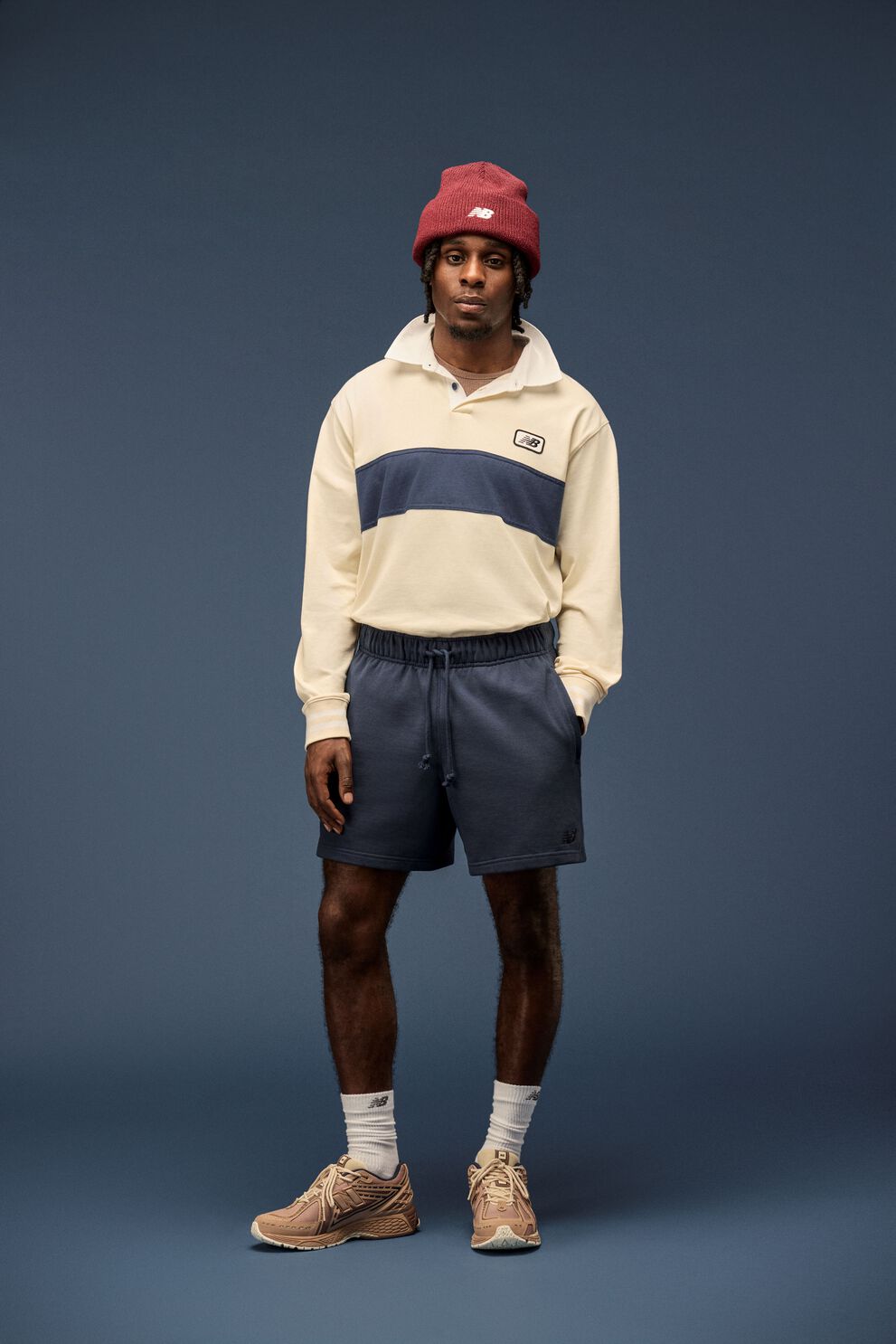 man wearing new balance 1906 sneakers