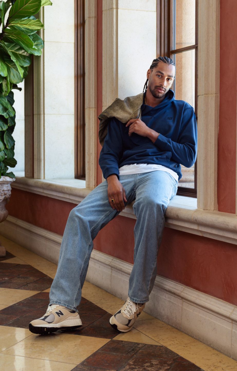 New balance with jeans men discount