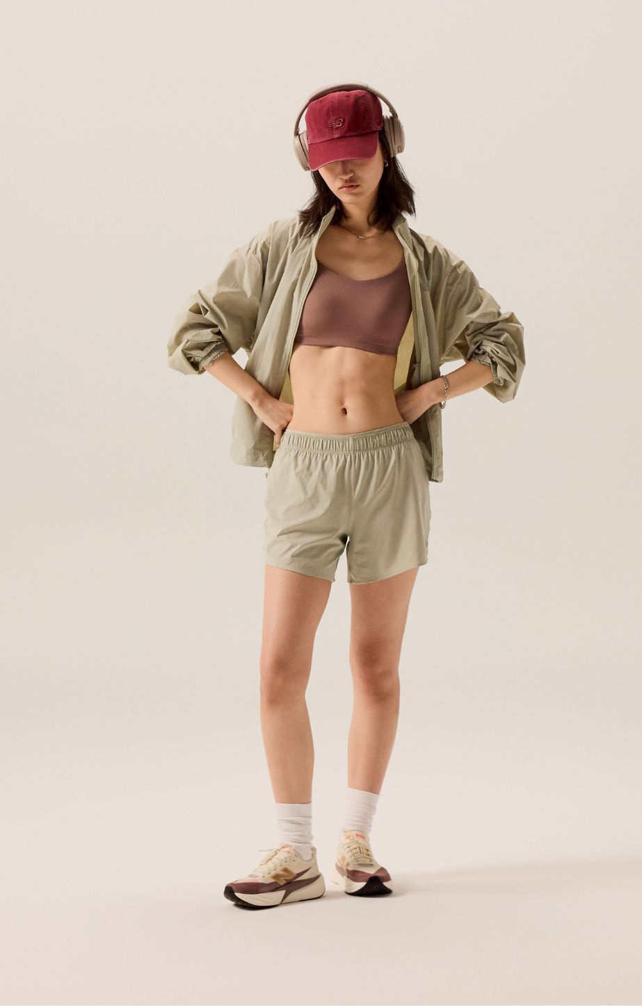 Person wearing new balance fuelcell rebel v5 shoes